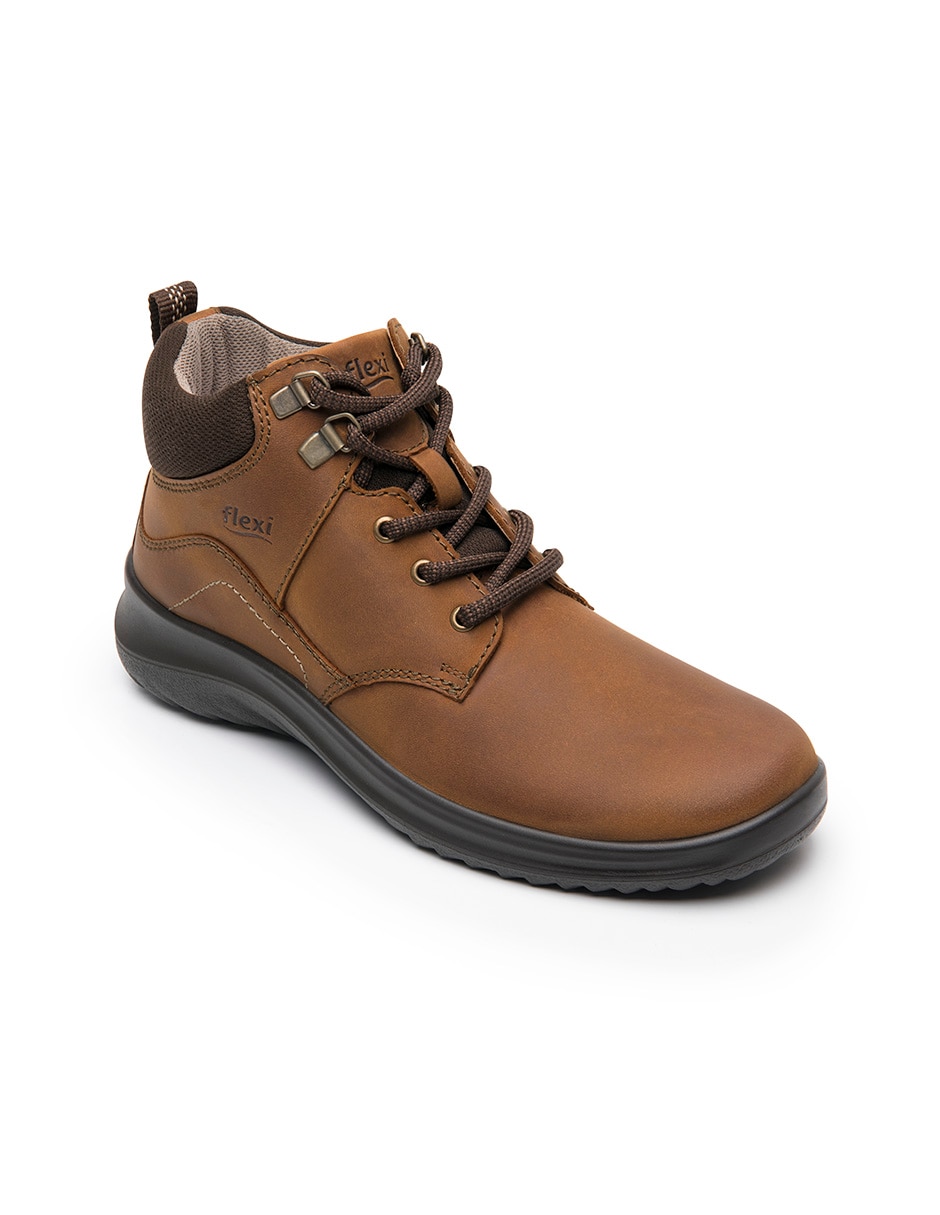 Bota arriba del tobillo de piel para mujer
