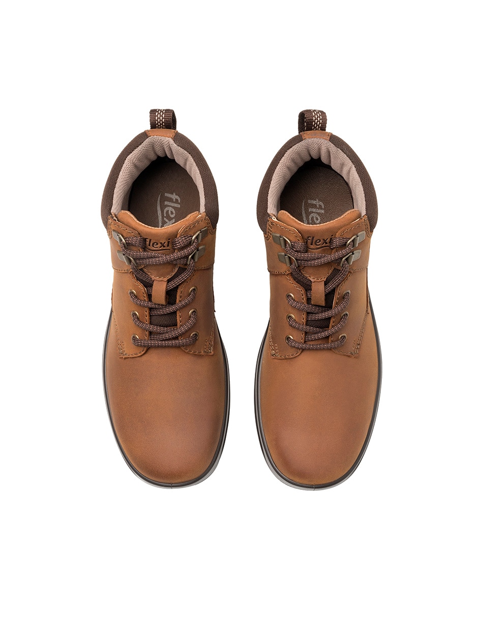 Bota arriba del tobillo de piel para mujer