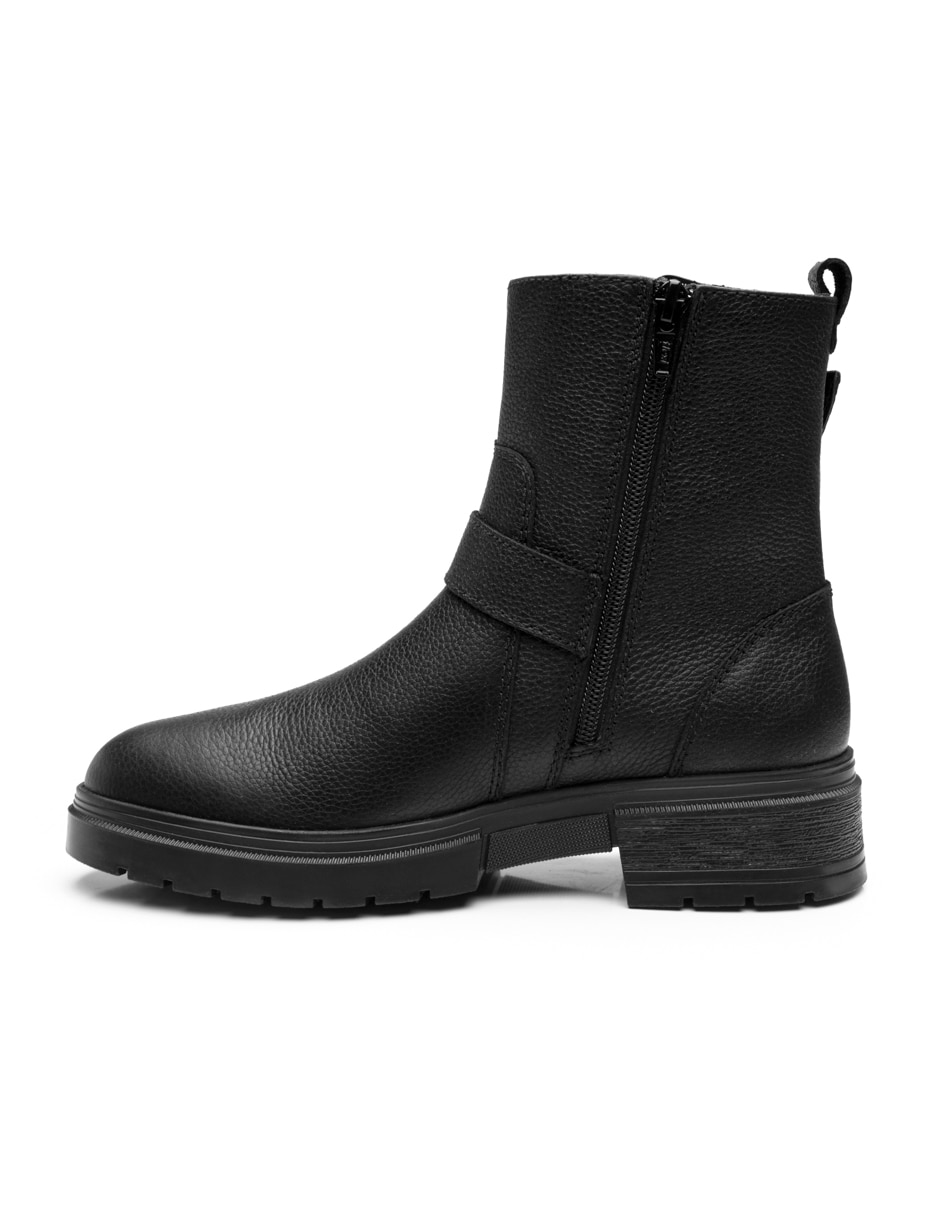 Bota abajo de la rodilla de piel para mujer 8
