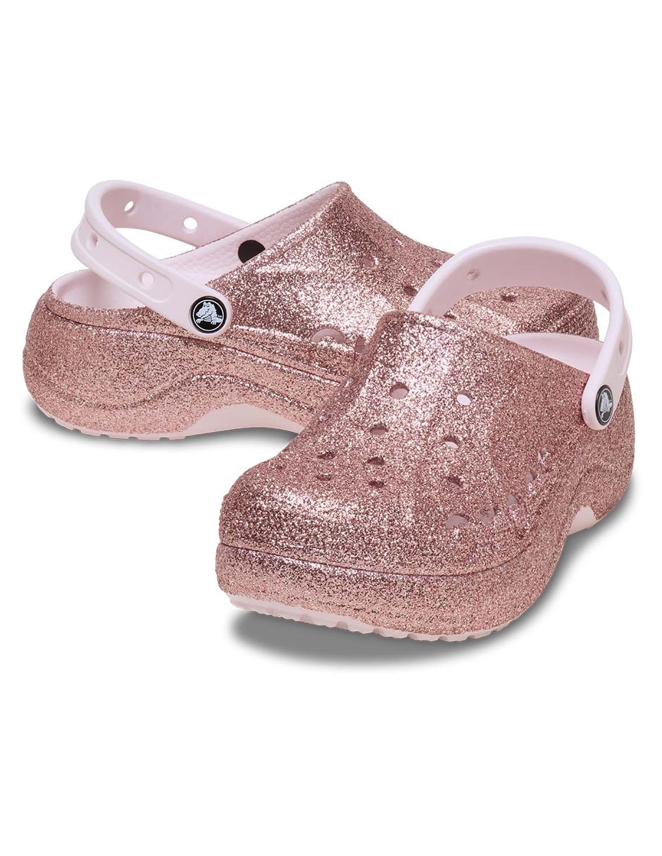 Sandalia Baya Platform Glitter Clog para mujer 6
