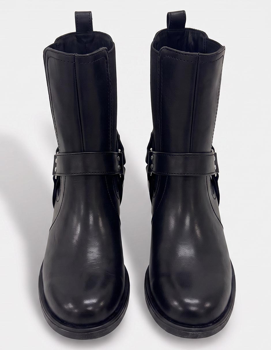Bota arriba del tobillo de piel para mujer 7