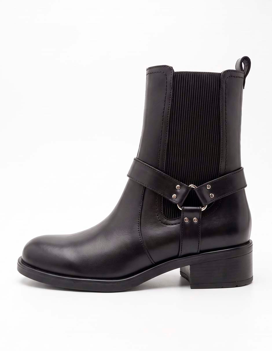 Bota arriba del tobillo de piel para mujer