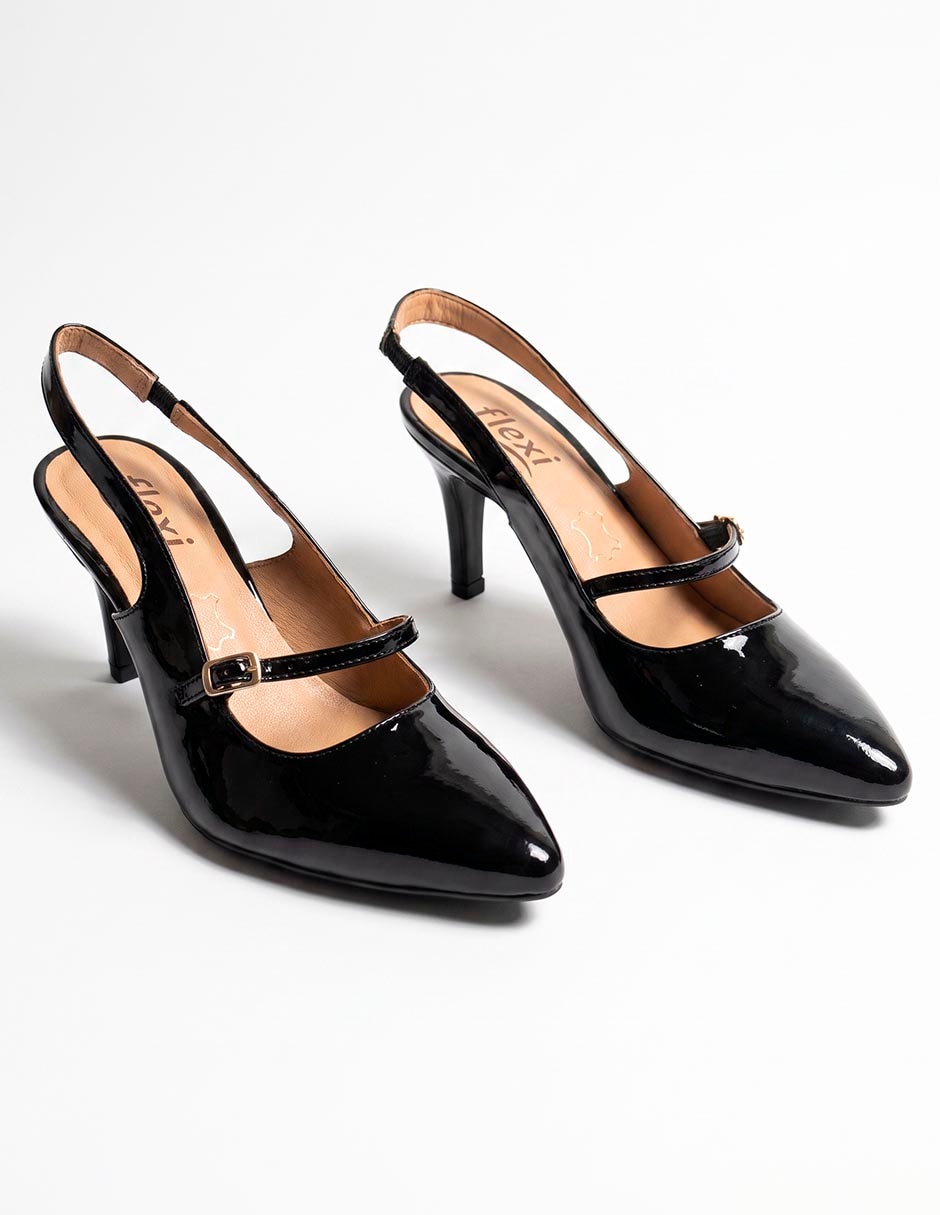 Zapatilla de piel