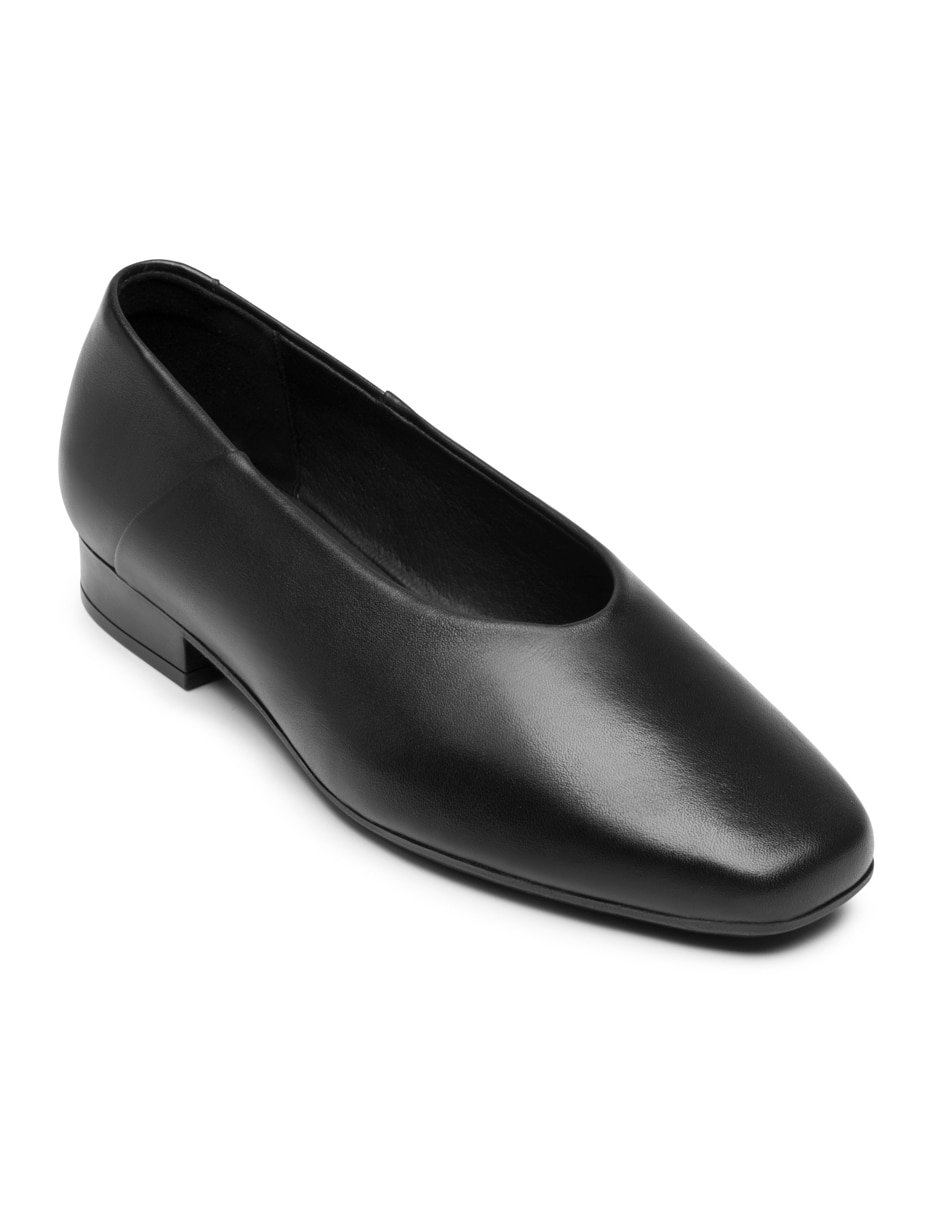 Balerina de piel para mujer