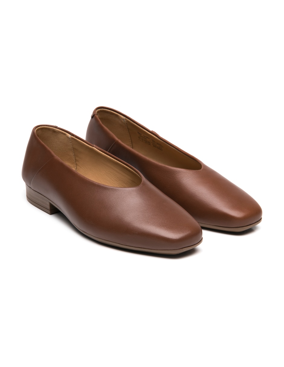 Balerina de piel para mujer 7