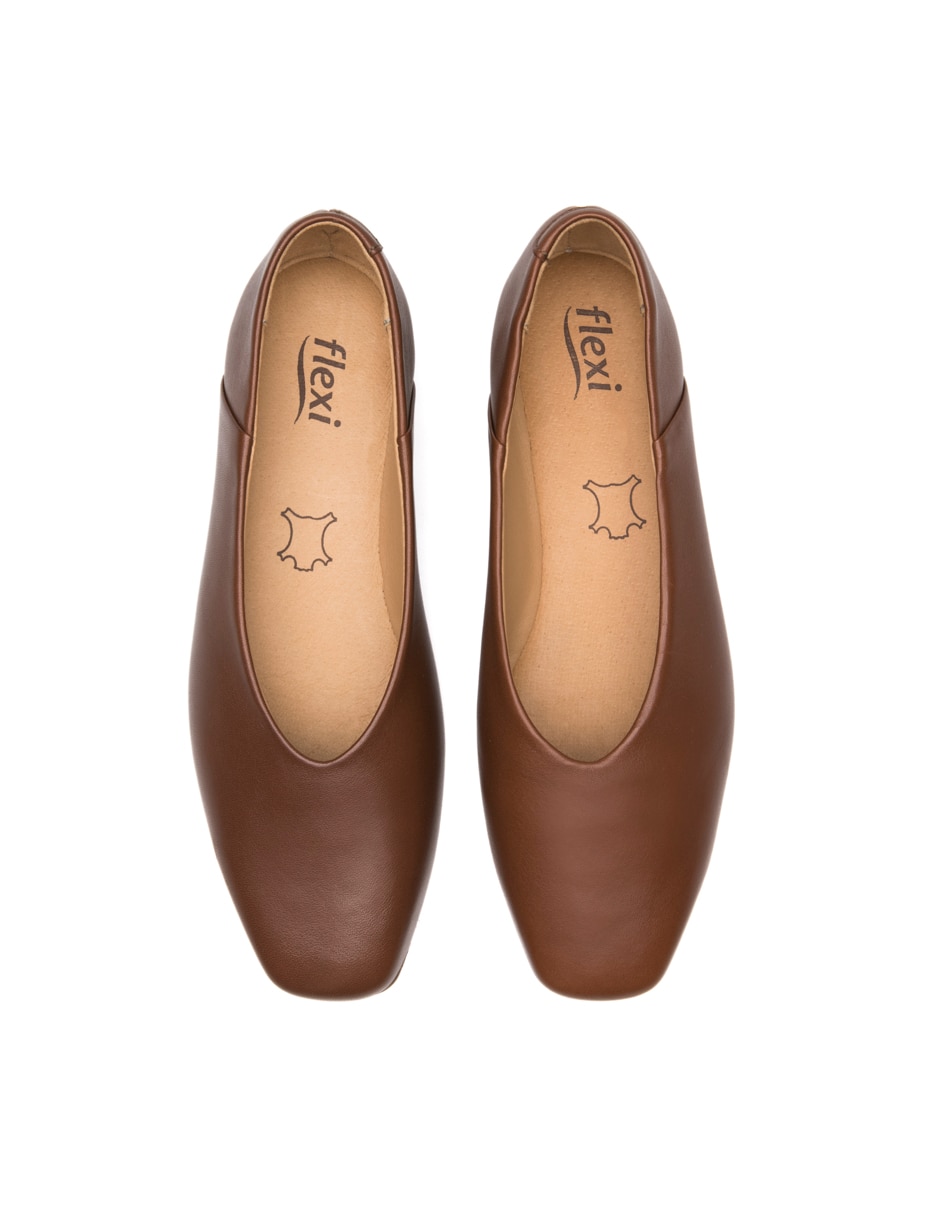 Balerina de piel para mujer 8