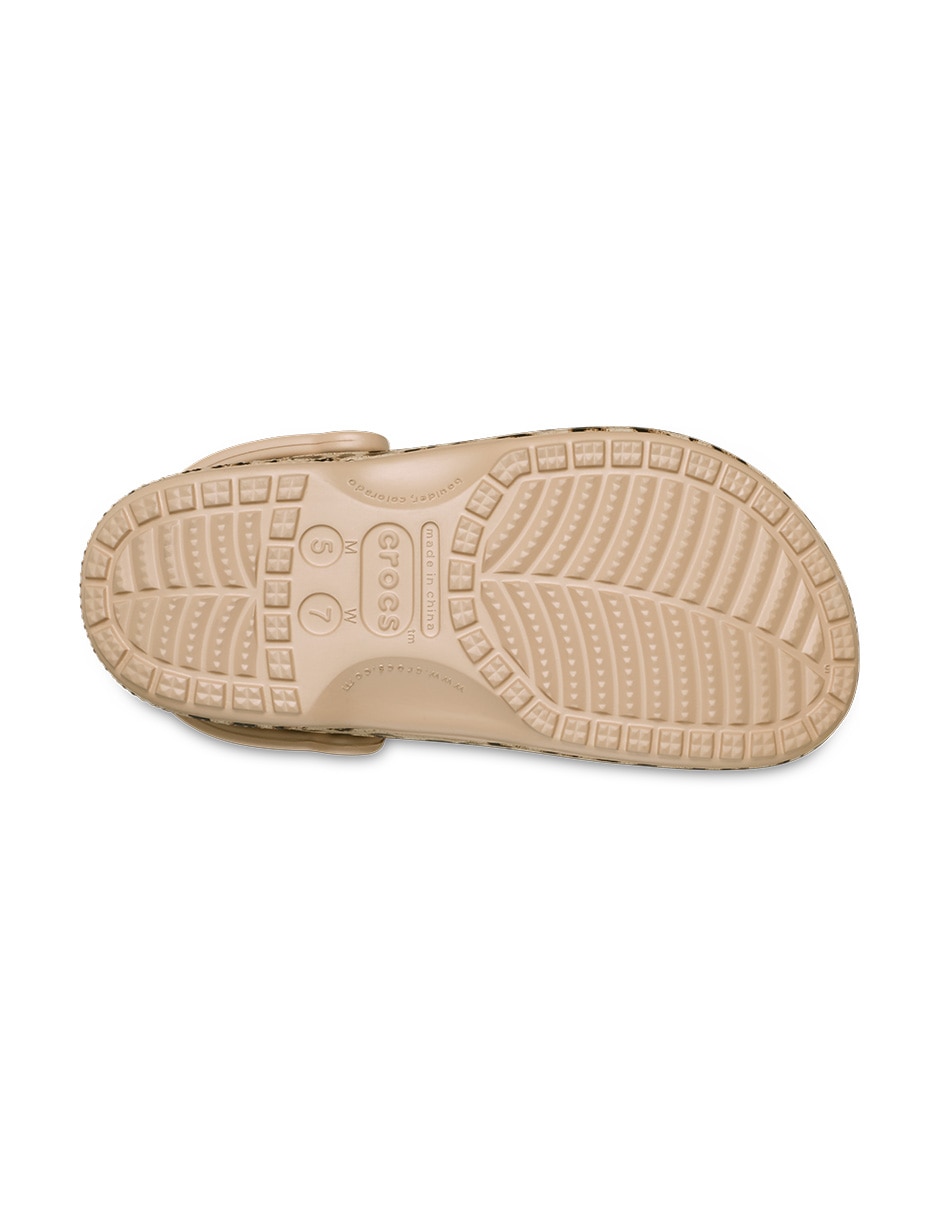Sandalia baya seasonal printed clog animal print para mujer 5