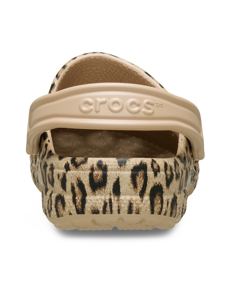 Sandalia baya seasonal printed clog animal print para mujer 4
