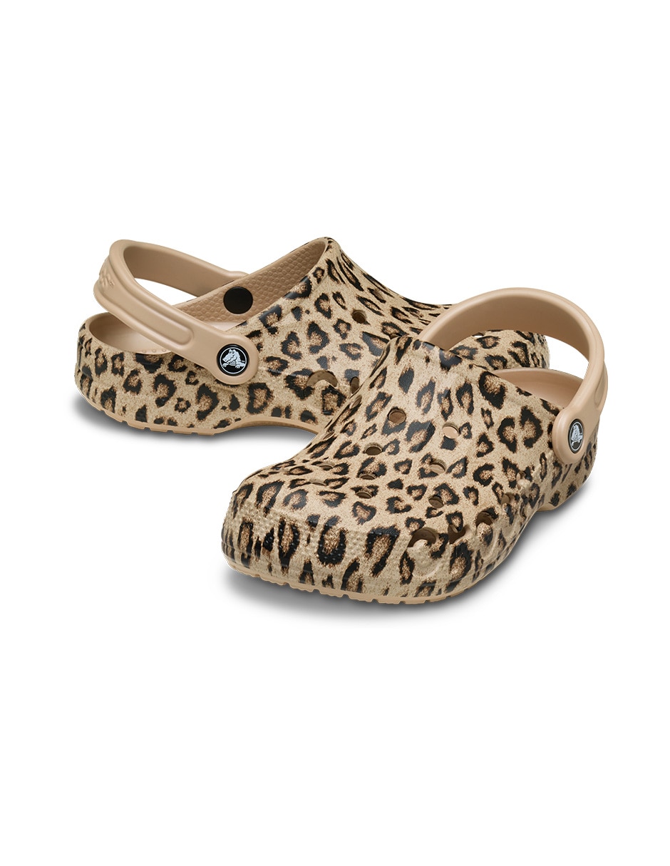 Sandalia baya seasonal printed clog animal print para mujer 6
