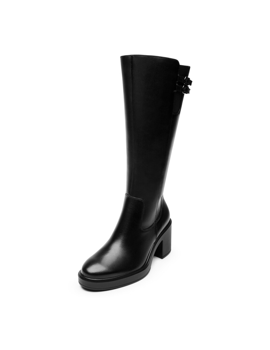 Bota abajo de la rodilla de piel para mujer 3