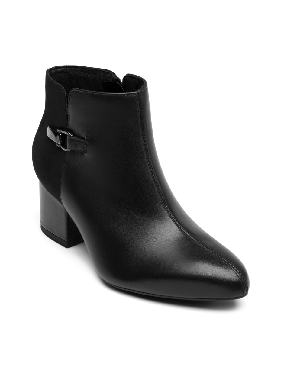 Bota al tobillo de piel para mujer Bota al tobillo de piel para mujer