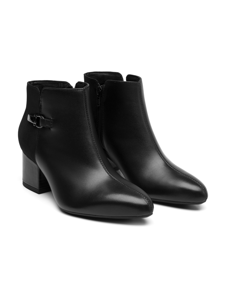 Bota al tobillo de piel para mujer 4